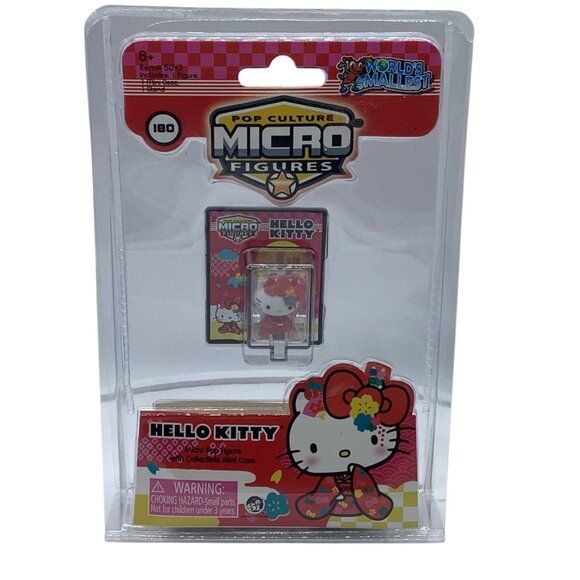 Hello Kitty Worlds Smallest Pop Culture Micro Figure Case Kawaii NEW 180 - Picture 1 of 6